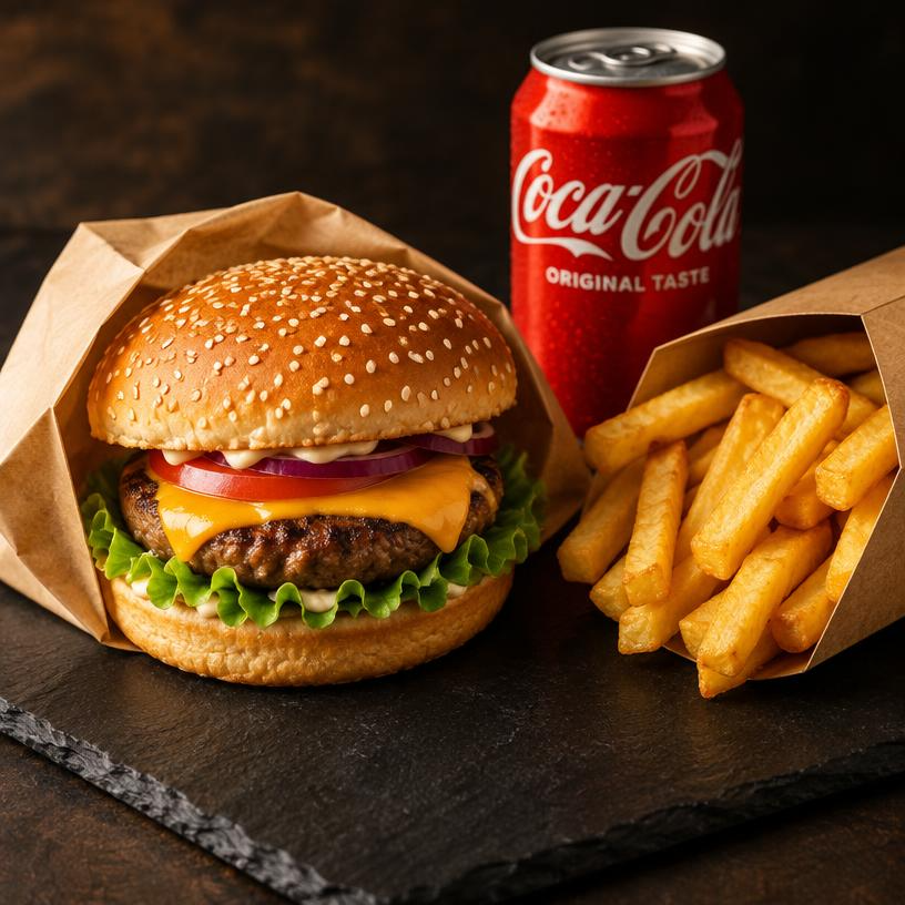 Combo 2 – 1/4 Pounder Burger, Chips (Regular) & Can